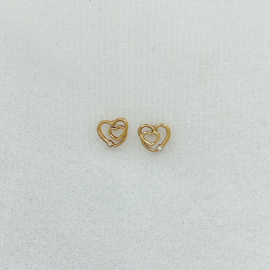 Heart Stud Earrings